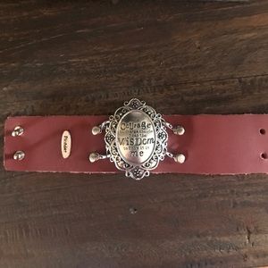 Leather cuff bracelet